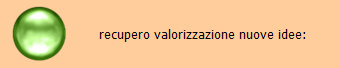 recupero valorizzazione nuove idee: